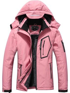 Women's Waterproof Warm Winter Snow Coat Hooded Raincoat Ski Snowboarding Jacket